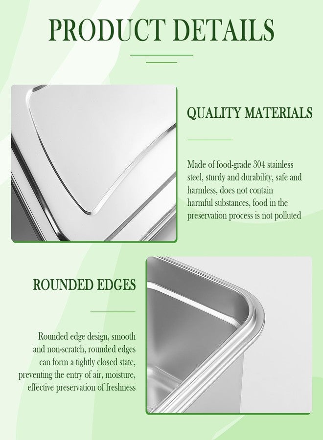 LCJAOF Stainless Steel Ice Cream Container with Lid - 1.2L Reusable Freezer Storage Box for Bulk Homemade Ice Cream, Leak-Proof & Insulated - Image 3